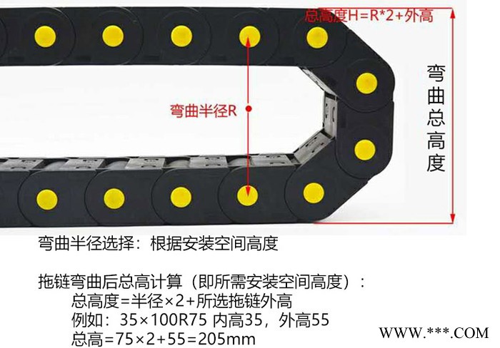 高质量尼龙拖链/雕刻机电线增强保护拖链 玻璃机械专用尼龙拖链 桥式拖链加强尼龙坦克链雕刻机尼龙耐磨拖链 量大优惠图7