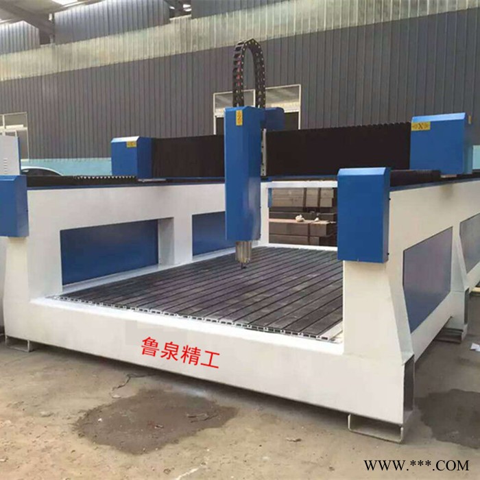自动雕刻机 鲁泉精工1325重型石材雕刻机 全自动墓碑刻字机 立体圆柱三维浮雕雕花机图3