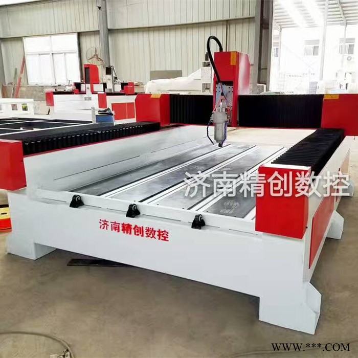 自动雕刻机 鲁泉精工1325重型石材雕刻机 全自动墓碑刻字机 立体圆柱三维浮雕雕花机图1