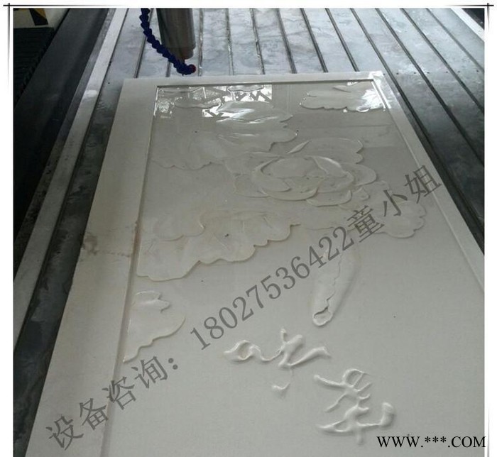 瓷砖精雕机 瓷砖浮雕设备 玻璃雕刻机 广东木工浮雕雕刻机图2