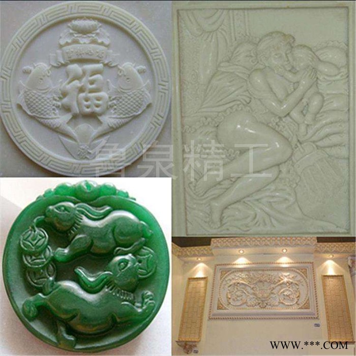 鲁泉精工1325 大理石雕刻机 双机头雕刻背景墙的机器价格 全自动墓碑棺材刻字机图5