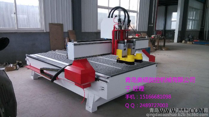 奥硕雕刻机 玻璃刻绘机 木门 橱柜门 平面 镂空 自动润滑系统 主轴图2