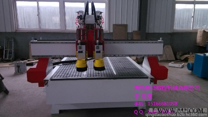 奥硕雕刻机 玻璃刻绘机 木门 橱柜门 平面 镂空 自动润滑系统 主轴图1