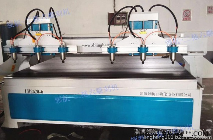 淄博领航木工雕刻机二拖六多头雕刻机家具木工雕刻机模具行业专用雕刻机图2