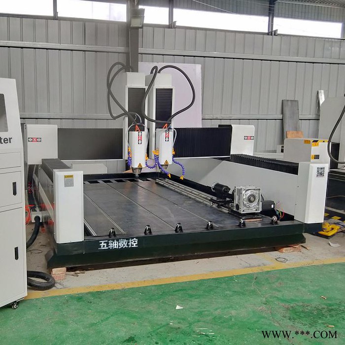 五轴数控墓碑雕刻机 重型石材雕刻机价格 三维立体石材雕刻机价格图5