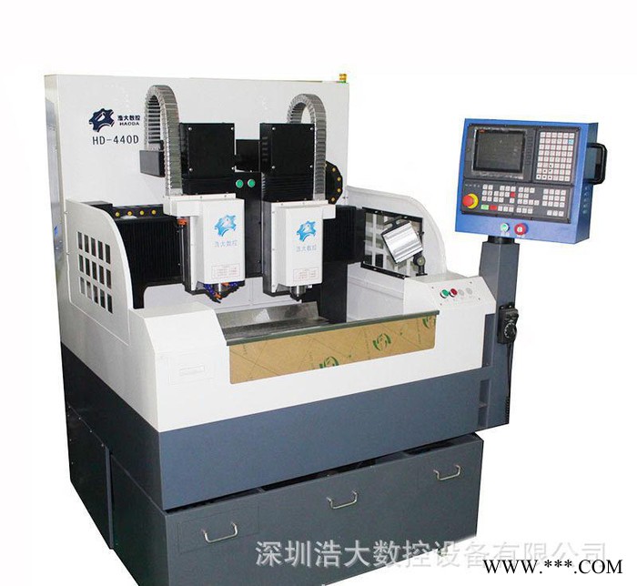 小型CNC数控机床精雕机 卧式双头精雕机 手机玻璃膜高速雕刻机图2