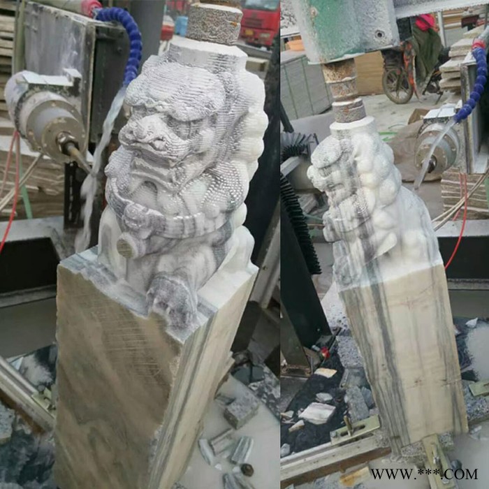 大型三维立体雕刻机佛像盘龙柱人物立体雕刻机四抽石材雕刻机机大型石头雕刻机图3