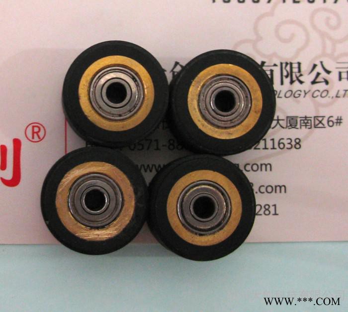上海金田广告设备配件 刻字机压纸轮3*16*11 压轮 橡胶轮图6