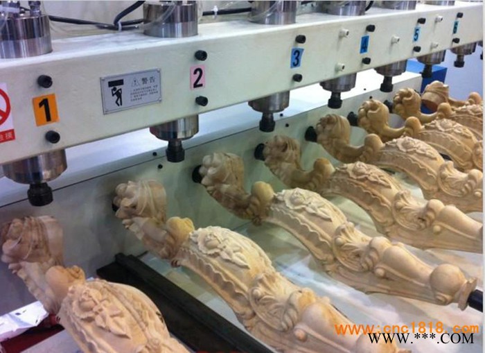 多头楼梯扶手雕刻机c桌椅腿三维立体木工雕刻机 3D木工雕刻机图1