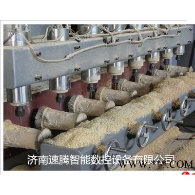 济南一拖八圆柱立体沙发腿楼梯扶手木工雕刻机|佛像雕刻机