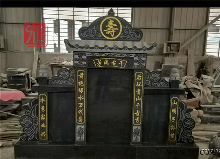 江西家族墓碑 精致雕刻 墓碑石材雕刻机价格图5