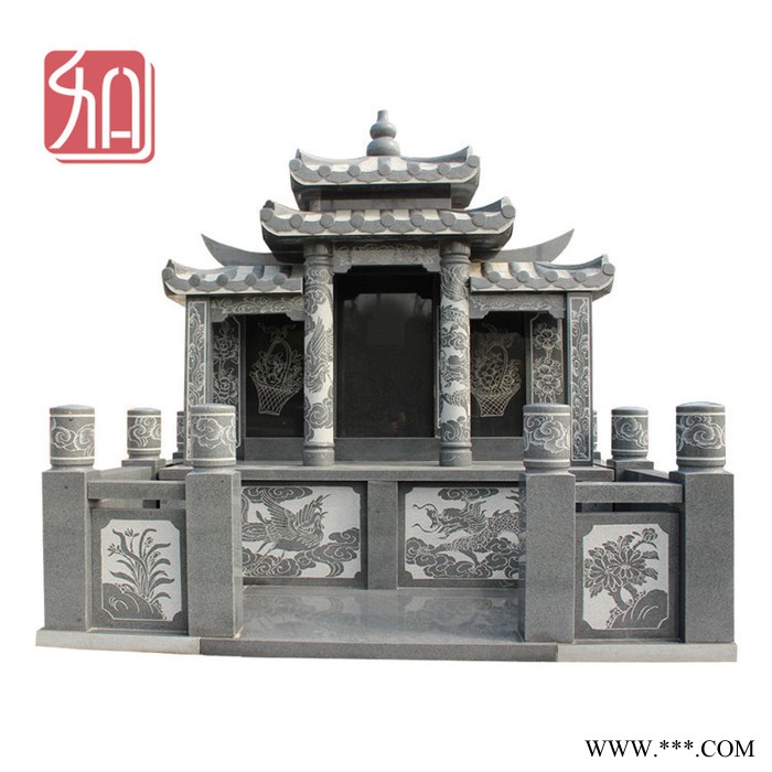 福建家族墓碑 木质包装箱 墓碑石材雕刻机价格图3