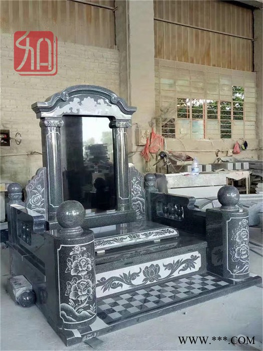 福建家族墓碑 木质包装箱 墓碑石材雕刻机价格图5