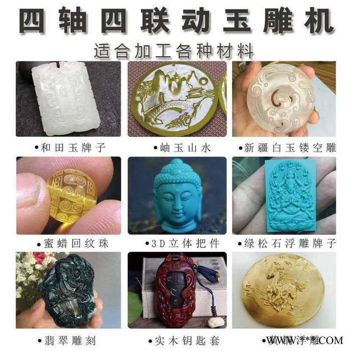 数控石材雕刻机 全自动佛像三维立体圆雕机图5
