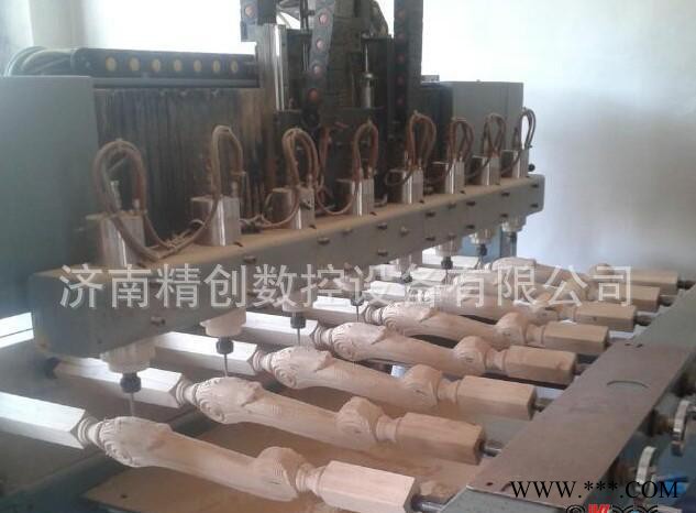 多头木工雕刻机 八头楼梯扶手雕刻机 盘龙柱佛像数控雕刻机图3