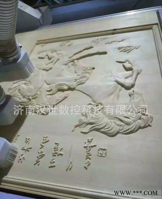 汉世经济型家具机1325方轨齿条广告木工雕刻机真空吸附台面立体雕刻机 家具雕刻机图1