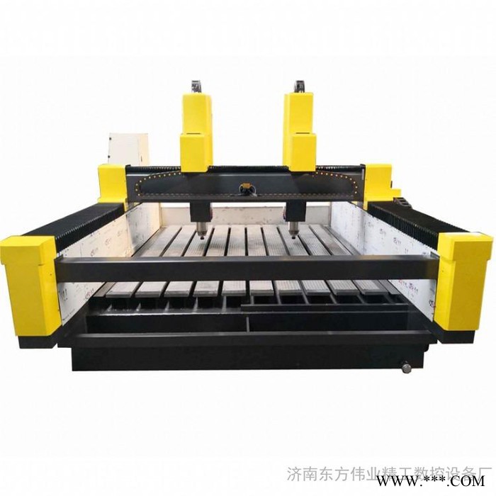 双头重型石材雕刻机价格 济南卖石材雕刻机的厂家 多头石材雕刻机器图3