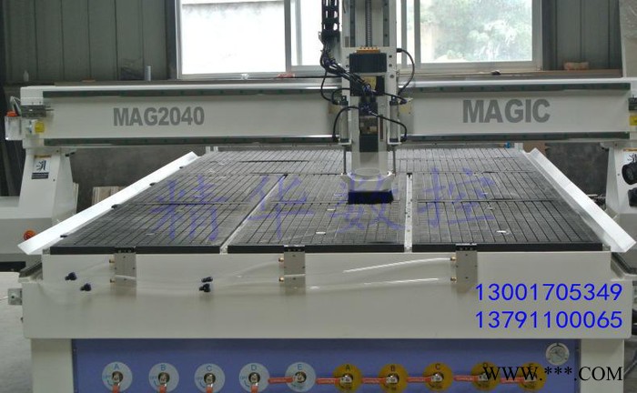 木工雕刻机 木工加工中心 板式家具自动开料机 自动换刀橱柜门图2