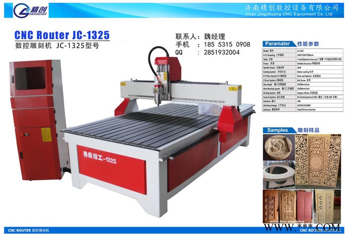 1325型木工雕刻机；橱窗浮雕雕刻机；实木门浮雕雕刻机图2