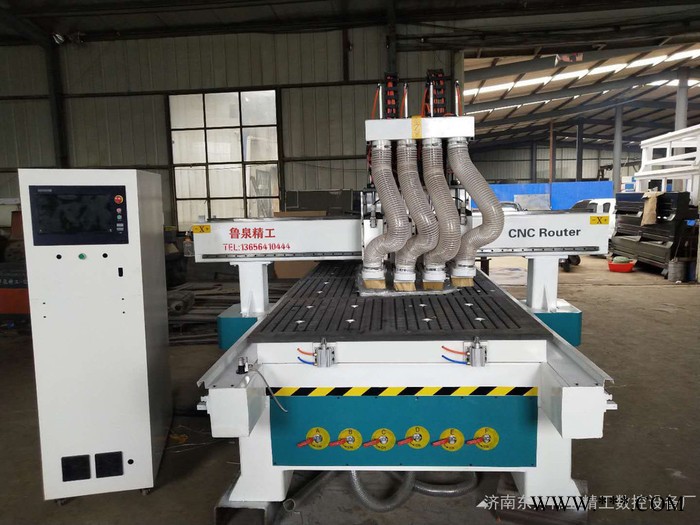 鲁泉精工济南工厂直营1325木工双工序四工序橱柜门板数控开料机 三工序雕刻机木板木料图5