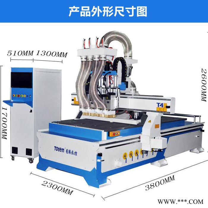 **木工雕刻机 四工序数控开料机 定制家具全自动木工开料机图3