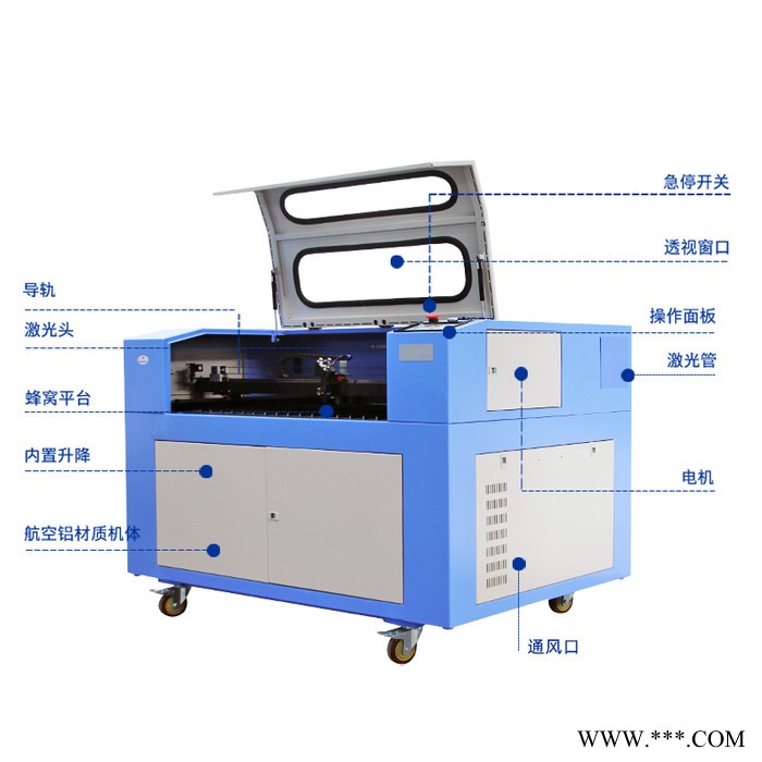 【光谷】激光雕刻机亚克力塑料刻字木板皮革布料毛绒玩具皮带工业切割激光打标机图3