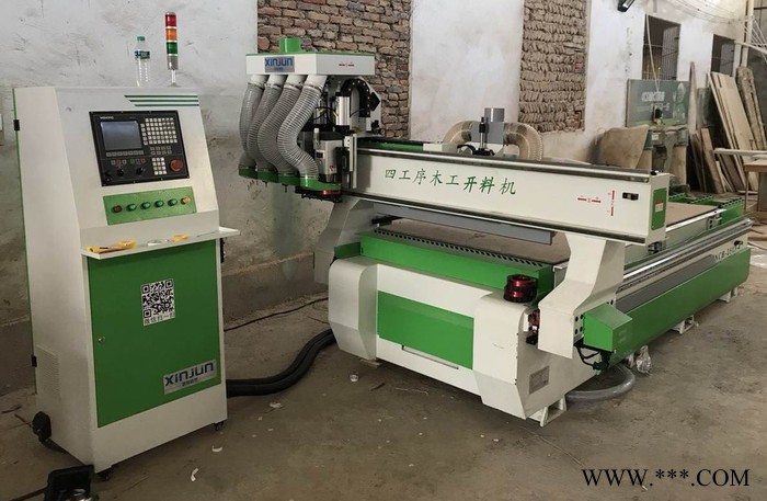 佛山厂家新俊XJ-1325D 双主轴自动换刀双工序木工雕刻机 四工序自动换刀雕刻机图4