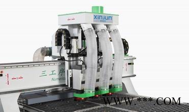 佛山厂家新俊XJ-1325D 双主轴自动换刀双工序木工雕刻机 四工序自动换刀雕刻机