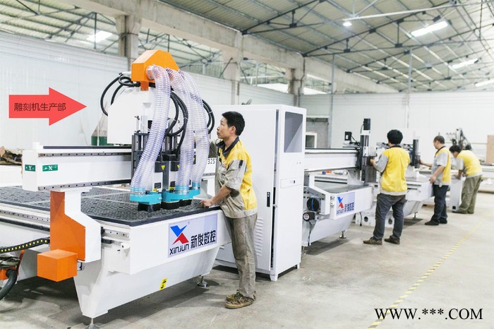 佛山厂家新俊XJ-1325D 双主轴自动换刀双工序木工雕刻机 四工序自动换刀雕刻机图6