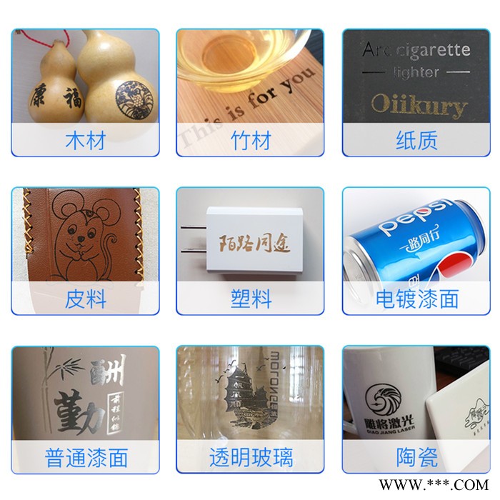 雕将J3大功率5.5W小型激光雕刻机 微型打标机 迷你刻字机 家用切割机 可雕刻金属漆面、木材、竹材、塑胶、皮革、骨头等图4