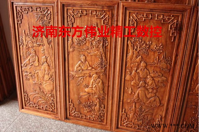 CE认证，东方伟业1325电动数控木工雕刻机，工艺家具浮雕，屏风镂雕图1
