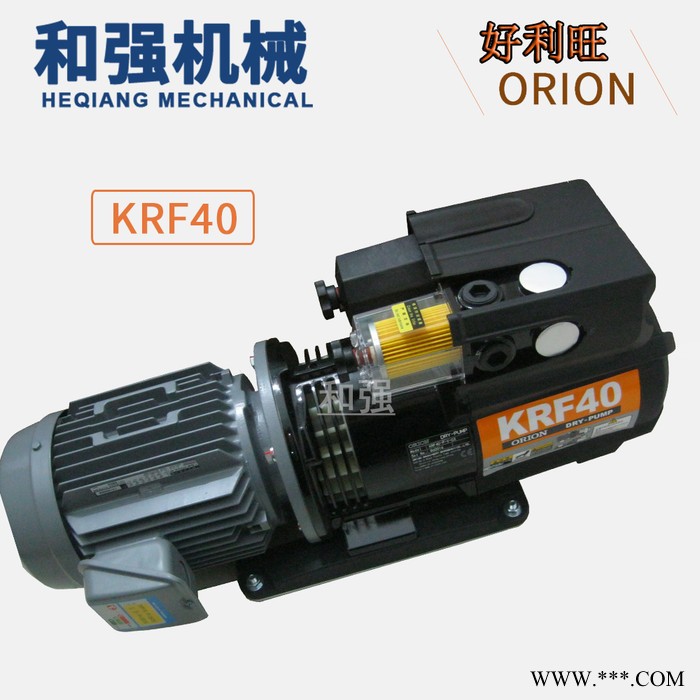 好利旺真空泵KRF40-P-V-03适配印刷机气泵 贴膜机 雕刻机气泵 无油旋片泵 强吸力气泵 单吸真空泵 日本进口真空图7