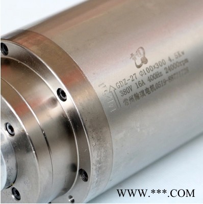 雕刻机前程主轴电机 4.5KW4轴承100mm 水冷电主轴 木工雕刻机配件图3