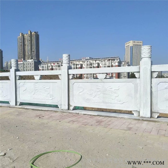 花岗岩石材栏杆雕刻厂家 芝麻白石栏板加工 数控雕刻机图7