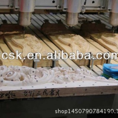 楼梯扶手浮雕多头雕刻机 沙发腿木工雕刻机 三轴联动平面雕刻机