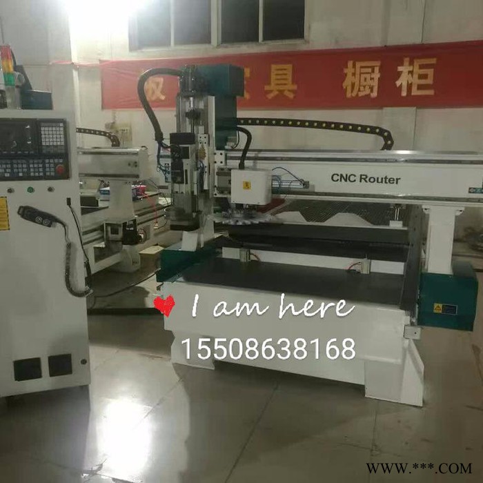 济南华维数控专业生产板式家具生产线，自动换刀加工中心1325木工雕刻机数控下料机,孔料一体机图2