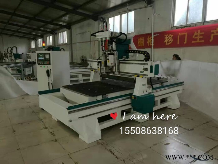 板式家具生产线，雕刻机自动换刀加工中心1325木工雕刻机数控下料机,孔料一体机图2