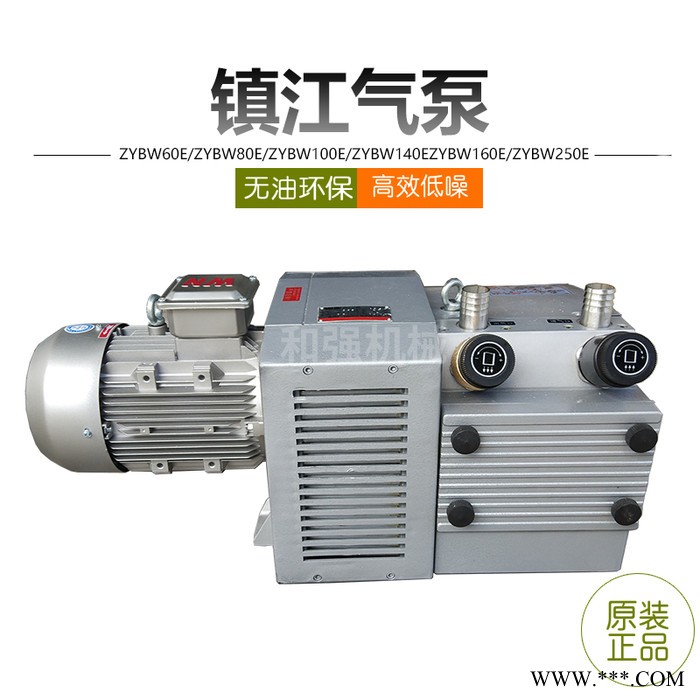 国产大流量风泵 旋片泵 ZYBW160E 镇江无油泵 印刷机气泵用于雕刻机，除尘设备用 5.5KW