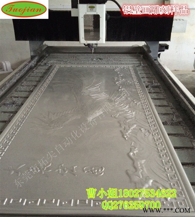 拓尖TJ-2030电动雕刻机6061铝合金门窗门花雕刻机c大型铝围栏屏风雕刻机 别墅大门雕刻机图7
