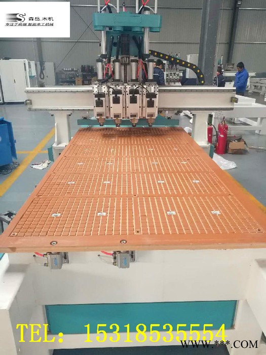 森岳 雕刻机四工序雕刻机 四头雕刻机 柜体开料机 板式家具开料机换刀雕刻机 四头换刀雕刻机 1325四工序雕刻机图6
