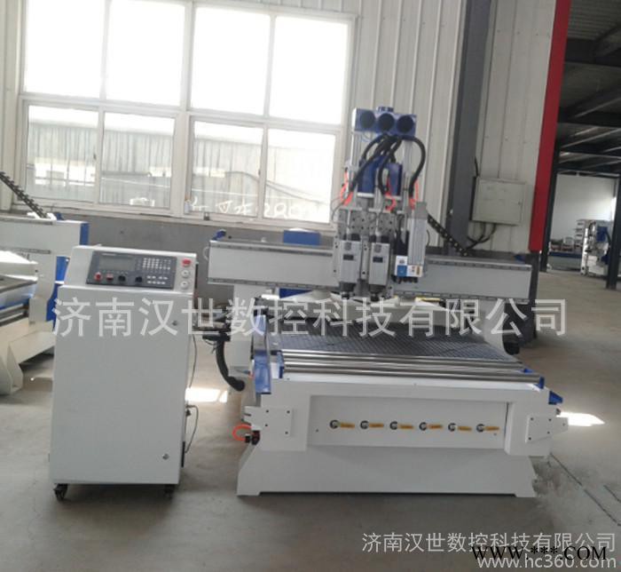 济南汉世专做雕刻机 数控加工中心开料机 双工序排钻雕刻机图1