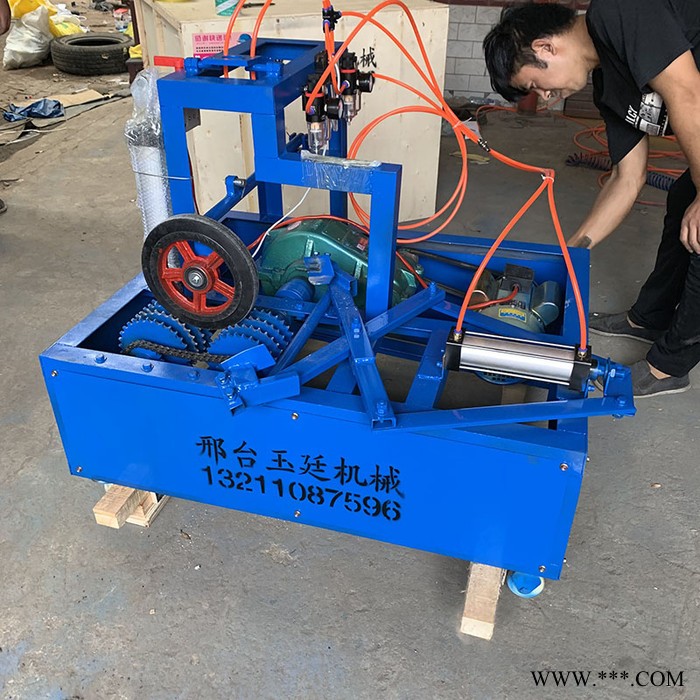 自动废旧轮胎切割机小型轮胎切圈机双面废旧轮胎切割机自动轮胎切割机玉廷厂家图6