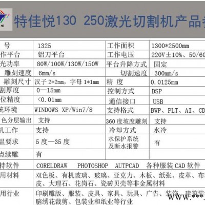 特佳悦1325 广告激光雕刻机