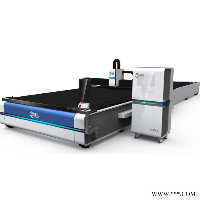 山东鹏沃PW-G2040F-B-2000W光纤激光切割机 等离子数控切割机 工作效率更高图1
