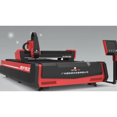 光钎激光切割机 通锐激光 TR1500W-3015采用龙门式双驱双控和齿轮齿条传动 金属激光切割机