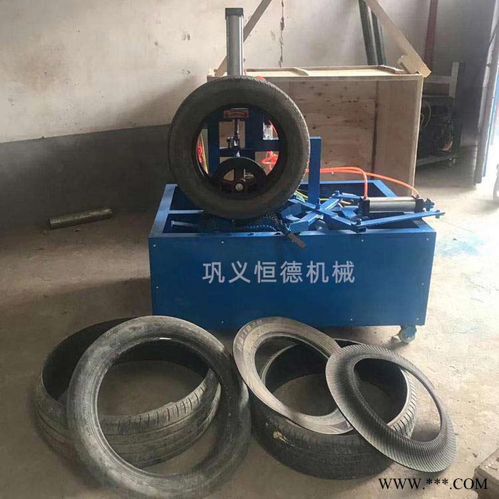 车轮胎切圈机 全钢丝胎轮胎切割机 轿车工程车轮胎切割机 成套设备图4