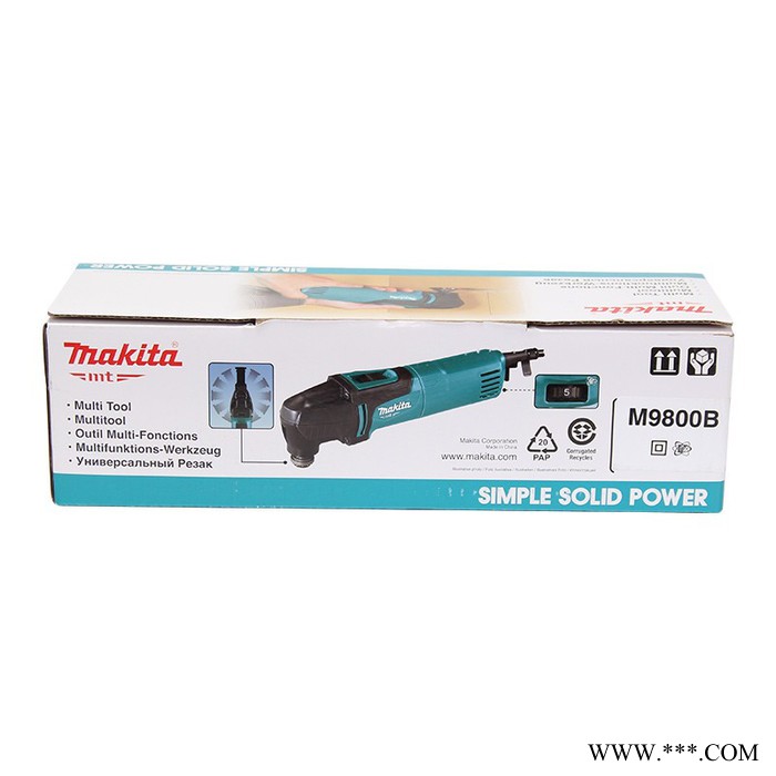 Makita牧田万用宝 打磨机 M9800B开槽机 220V切割机 修边机 家用木工工具 开槽机 220V切割机 修边机图2