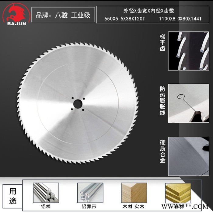 八骏锯片制造商 大切割机锯片 质量可靠 610*5.0*40*60T图1