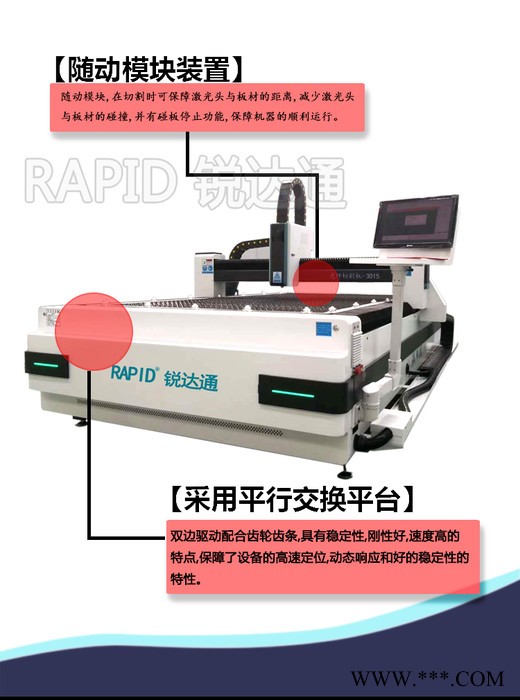 全自动大型切金属铁铝板不锈钢管板一体3015数控光纤激光切割机床 光纤机图5