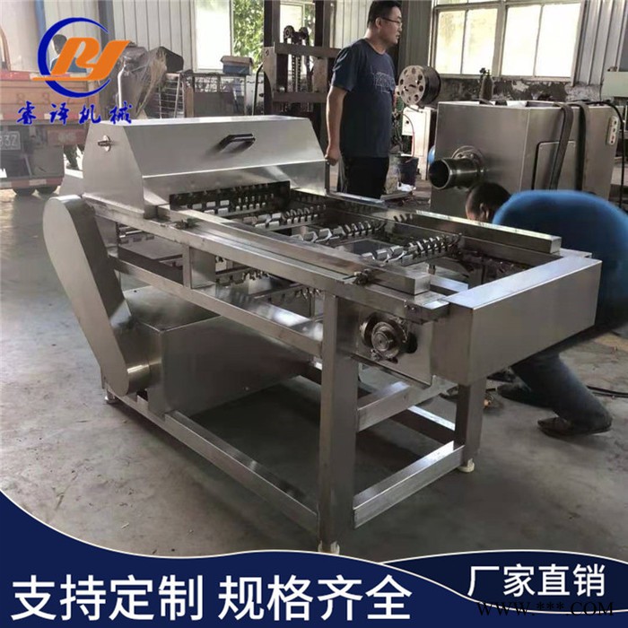 睿译玉米切段机 速冻玉米切头去尾机 鲜玉米切段 鲜玉米加工流水线 玉米切割机图3